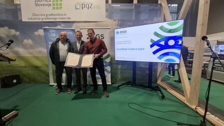 Zlati certifikat: »Voda iz pipe«