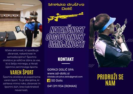 Vabilo - Strelsko društvo Dolič